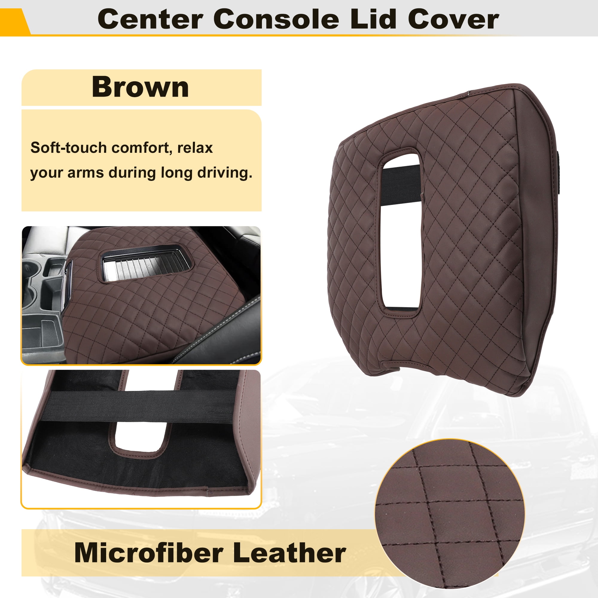 Unique Bargains Center Console Armrest Cover for Chevy