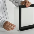 thumbnail image 4 of M&T Displays Double Sided Counter Slide In Advertisement Frame 11x17 Inch Black 1" Aluminum Profile Portrait Tabletop Picture Poster Document Certificate Sign Holder Metal Base, 4 of 8