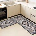 thumbnail image 5 of Kitchen Rugs Sets of 3 Non Slip Washable Kitchen Mats for Floor, Waterproof Kitchen Runner Rug, Floor Mat Carpet for Entryway, Laundry, Sink, Hallway, Bathroom, 5 of 12