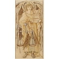 thumbnail image 3 of Sir Edward Coley Burne-Jones 9x14 Black Modern Framed Museum Art Print Titled - The Angels of the Hierarchy - Thrones, 3 of 5