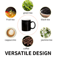 thumbnail image 5 of 320ml ceramic cup, dishwasher and microwave safe, coffee cup, tea cup, DIY mug - bright black, 5 of 5
