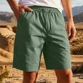 thumbnail image 2 of Cargo Shorts for Men Pack of 9 Summer Gym Shorts for Men Loose Elastic Waist Drawstring Cargo Shorts with Pocket Lightweight Casual Sports Shorts Green-a L, 2 of 7