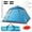 Blue, variant on Tcbosik 4 Person Pop-Up Tent with Carry Bag for Camping, Waterproof & Windproof Instant Family Tent w/2 Mosquito Nets Windows, Easy Setup Beach Tent for Outdoor, Hiking, Traveling, Backpacking, Blue