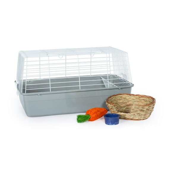 Prevue Pet Products Bella Rabbit Cage Kit - Gray for Small Animals 527-KIT