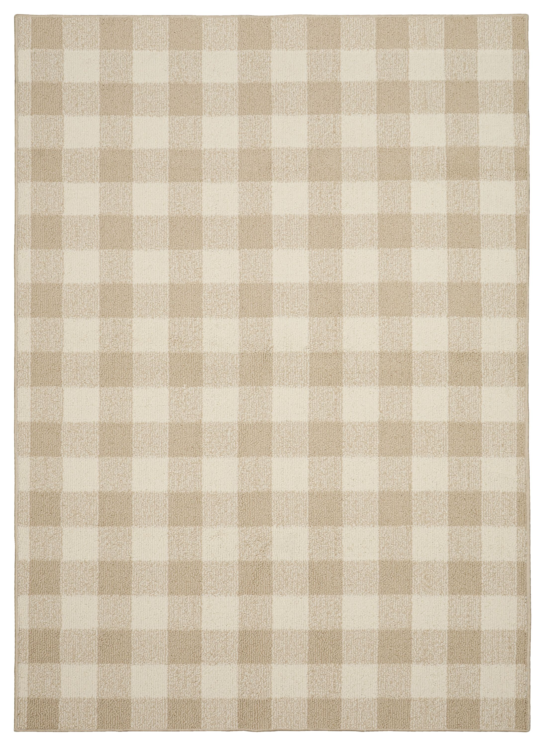 Garland Rug Country Living Buffalo Plaid 7 ft. x 10 ft. Area Rug Tan
