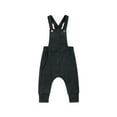 thumbnail image 1 of Qmyliery Infant Girls Plain Long Romper, Casual Front Buttons Suspenders Bodysuit, 1 of 9