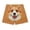 Yellow, variant on Mgmyaa Men's Funny Dog Print Shorts Casual Elastic Waist Summer Beach Shorts with Pockets