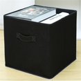 thumbnail image 2 of Big Sale ! Nomeni Home Textile Storage,Storage Case,Ornavo Home Storage Cube Foldable Fabric Storage Box Linen Shelf Basket Cube Organizer for Closet with Leather Handles, 2 of 7