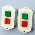 Hugjasmine 3 Phase Push Button Switches 5A 380V 3 Phase Plastic & Brass ...