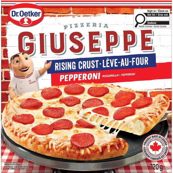 Dr. Oetker Giuseppe Pizzeria pizza lève-au-four pepperoni 720g