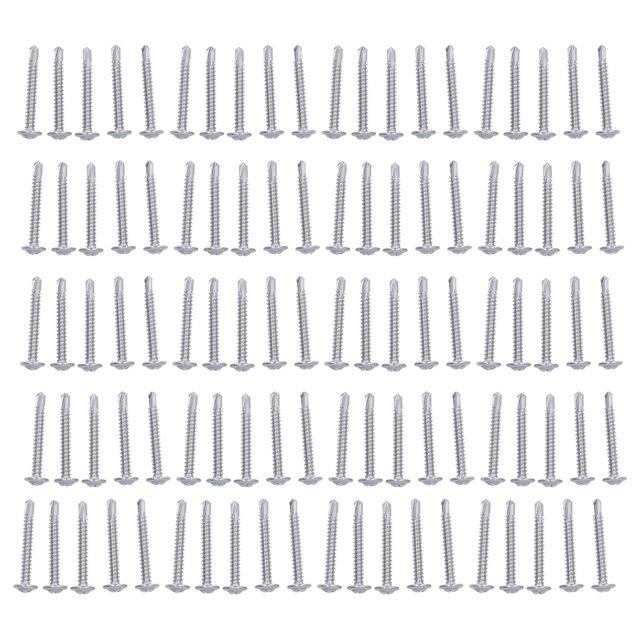 Tornillo De Cabeza Redonda, Acero Inoxidable 410, Ranura Antideslizante, Resistente A La Corrosión, 100 Tornillos Autorroscantes Con Rosca Transparente Para Reparación Mecánica ANGGREK Ocean Broad Surfboard Fins