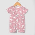 thumbnail image 4 of Kuromi And My Melody Baby Boy Girl Romper Short Sleeve Cotton Bodysuit Outfits Jumpsuit Summer One Piece Clothes, 4 of 8