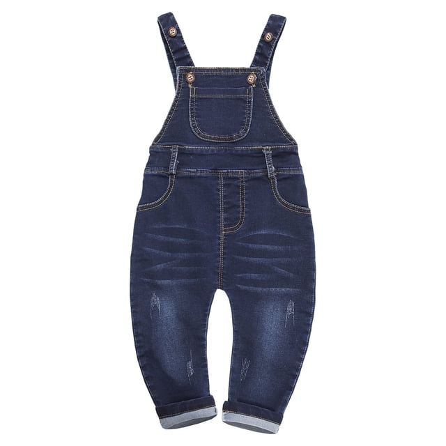Mono Vaquero Suave, Roto y Lavado con Agua Para Bebés y Niños Pequeños/Niñas,KIDSCOOL SPACE, Profundo, 12-18 Meses