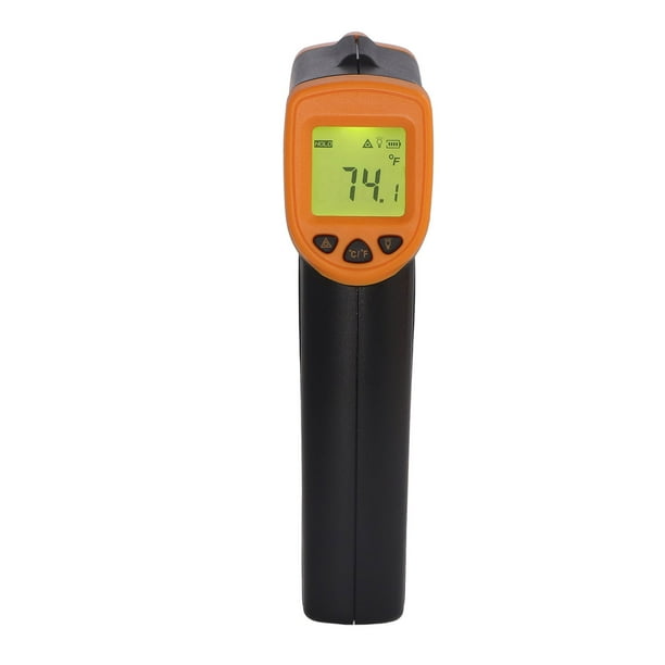Pistolas De Temperatura Digitales, Termómetro Infrarrojo Material ABS Pequeño Portátil Fácil De Agarrar Medición Rápida Con Pantalla LCD Para El Hogar Para Laboratorio