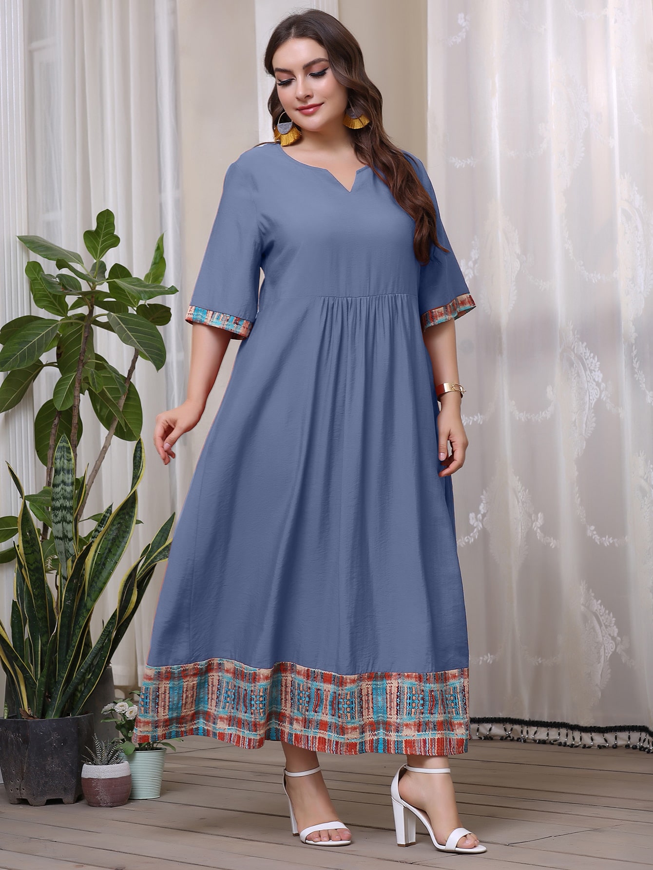Dusty Blue Modest F22003D - Walmart 