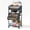 Black, variant on Art cart, 5 Tier Rolling Cart - Utility Cart with Storage Drawer and Wheels, Versatile Art & Craft Organizer for Home, Office, or Studio Ideal for Storing Brushes, Paints