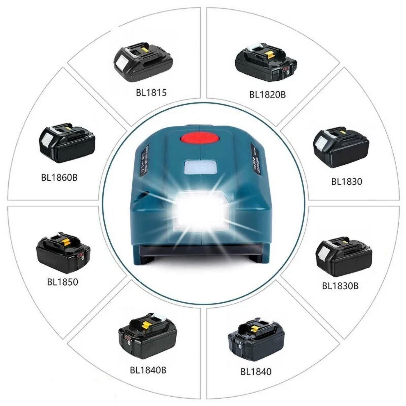 Power Source for Makita 18V Li-ion Battery Inverter Generator with Light USB