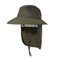 thumbnail image 4 of Gash Hao Mens UPF 50+ Sun Protection Cap Wide Brim Fishing Hat with Neck Flap, 4 of 7