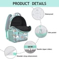 thumbnail image 4 of Waterproof Unicorn Backpack for Teens - Ergonomic School Bag with Rainbow Print, Breathable Padded Straps & Spinal Support Design, 4 of 5
