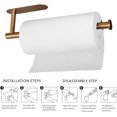 thumbnail image 6 of Paper Towel Holders,Paper Towels Rolls - for Kitchen,Paper Towels Bulk- Self-Adhesive Under Cabinet,Both Available in Adhesive and Screws,Stainless Steel Paper Towel Holder, 6 of 13