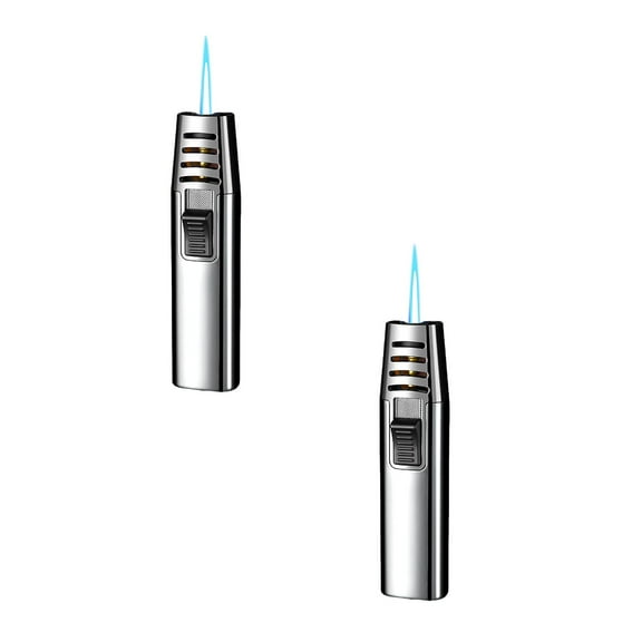 Military-Grade Waterproof Electric Lighter, Dual-Arc Adjustable Flame (Up to 1300°C) - Windproof Refillable Butane Torch for Camping, Barbecue, Hiking & Outdoor Survival(No Gas Included)