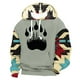 thumbnail image 1 of Sudadera con capucha para hombre, estilo informal, con cordón, estampado de letras teñidas, blusa de poliéster para hombre, 1 of 2