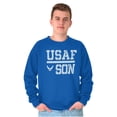 thumbnail image 3 of USAF Son United States Air Force Men's Crewneck Sweatshirt Brisco Brands S, 3 of 6