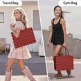 thumbnail image 6 of Large Capacity Tote Bag,Red and Black Checkered Pattern Handbag Fashion Luxury Tote Bag,15.7"x13"x 5.1" Inches,Laptop Compatible, 6 of 6