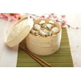 thumbnail image 4 of Pure Oriental Bamboo 2-Tier Steamer Basket Includes Lid, 4 of 5