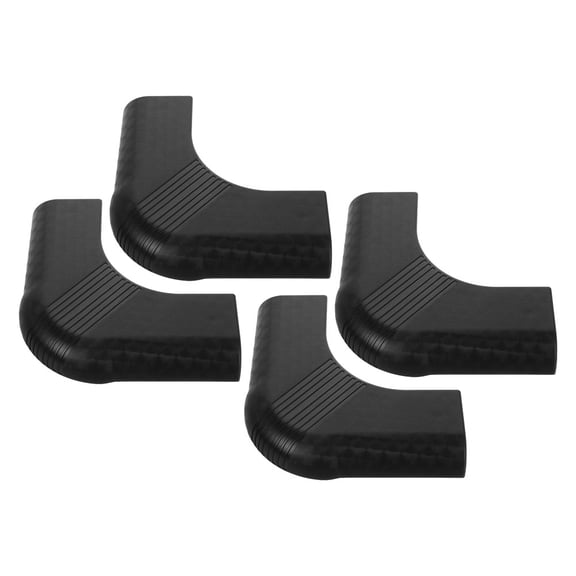 WRISTBIQUE 4-Pack Black Nylon Pool Table Corner Protectors Nonslip Billiard Table Edge Guards for Safety and Durability