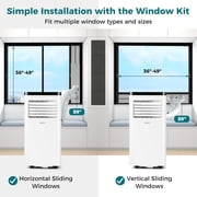 Costway 8000 BTU Portable Air Conditioner with Fan and Dehumidifier Remote Control