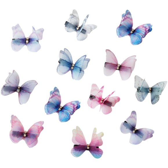12PCS Alligator Hair Clip Fashion Butterfly Hair Clip Hair Barrette Hairpin