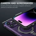 thumbnail image 3 of Dteck for Apple iPhone 13 Rugged Case, Magnetic Invisible Stand Military Drop Protection Cover, Compatible with MagSafe Shockproof Slim Matte Ring Holder Hard Phone Case for Men Women, purple, 3 of 8