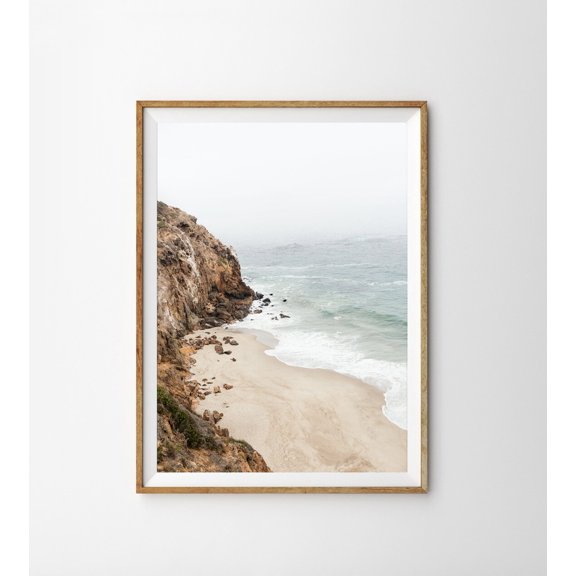 Coastal Wall Decor Beach Wall Art Farmhouse Coastal Decor Neutral Print Pastel Colours Wall Art Bedroom Wall Art Prints Ocean Art Wall Art, Modern Wall Decor, 8x12 UNFRAMED