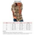 thumbnail image 4 of Women Short Sleeve T Shirt, Stripes Pattern Breathable Round Neck Summer Short Sleeve T Shirt Skin Friendly For Shopping ANGGREK Otros, 4 of 5