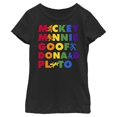 thumbnail image 1 of Disney Characters T-Shirt Uni pour Filles, Noir, Moyen, 1 of 3