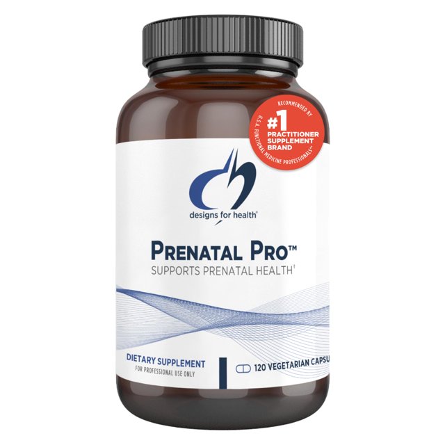 Diseños multivitamínicos prenatales para la salud Prenatal Pro 120 cápsulas