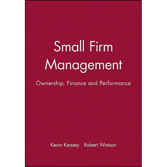 Small Firm Management: Ownership, Finance and Performance, (Paperback)