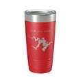 thumbnail image 1 of O.H. Ivie Lake Stacy Reservoir Map Tumbler Travel Mug Insulated Laser Engraved Coffee Cup Texas 20 oz Red, 1 of 1