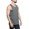 thumbnail image 5 of G-Style USA Men's Straight Hem Long Length Tank Top TT60 - Charcoal - X-Large, 5 of 7