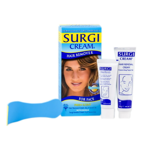 Surgi Cream Hair Remover For Face Regular Pack of 1 with Sleek Comb