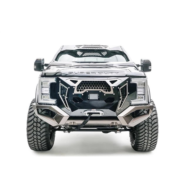 Fab Fours Fender TF4100-1 Open Fender System; Powder Coated; Black; Steel; With Inner Fender; Set Of 4; With Skyjacker Leveling Kit