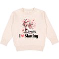 thumbnail image 2 of Inktastic I Love Skating Ice Skates Toddler Sweatshirt, 2 of 4