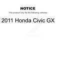 thumbnail image 2 of Transit Auto Front Coated Disc Brake Rotors and Ceramic Pads Kit for Car 2011 Honda Civic GX KGA-104705, 2 of 11