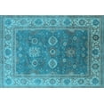 thumbnail image 1 of Ahgly Company Indoor Rectangle Oriental Light Blue Traditional Area Rugs, 3' x 5', 1 of 4