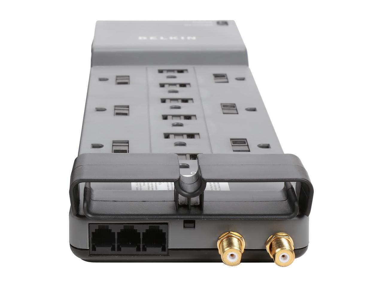 Belkin 12-Outlet Home and Office Series Surge Protector, 8ft Cord, Gray