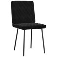 thumbnail image 3 of vidaXL Dining Chairs 6 pcs Black Velvet, 3 of 5
