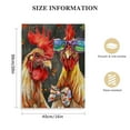 thumbnail image 2 of Nawypu  Roosters Canvas Wall Art  Painting Chicken Family Rooster Hen Chicks Picture Giclee Prints Funny Farm Animal Arts for Living Room Dining Room Kitchen Decor, 2 of 5