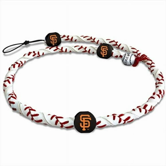GameWear FR-MLB-SAG Collier de Baseball Classique Corde Gelée San Francisco Giants en Blanc et Rouge