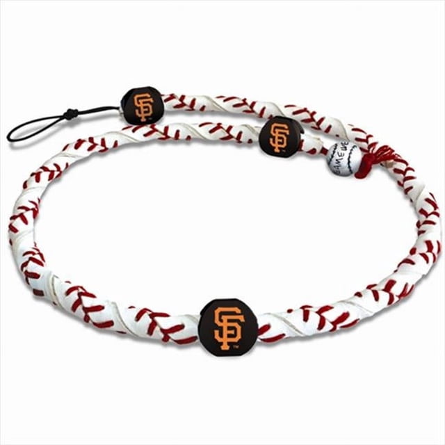 GameWear FR-MLB-SAG San Francisco Giants Classic Frozen Rope Baseball Necklace in White and Red
